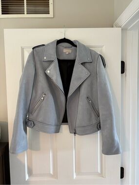 LOFT Faux Suede Moto Jacket